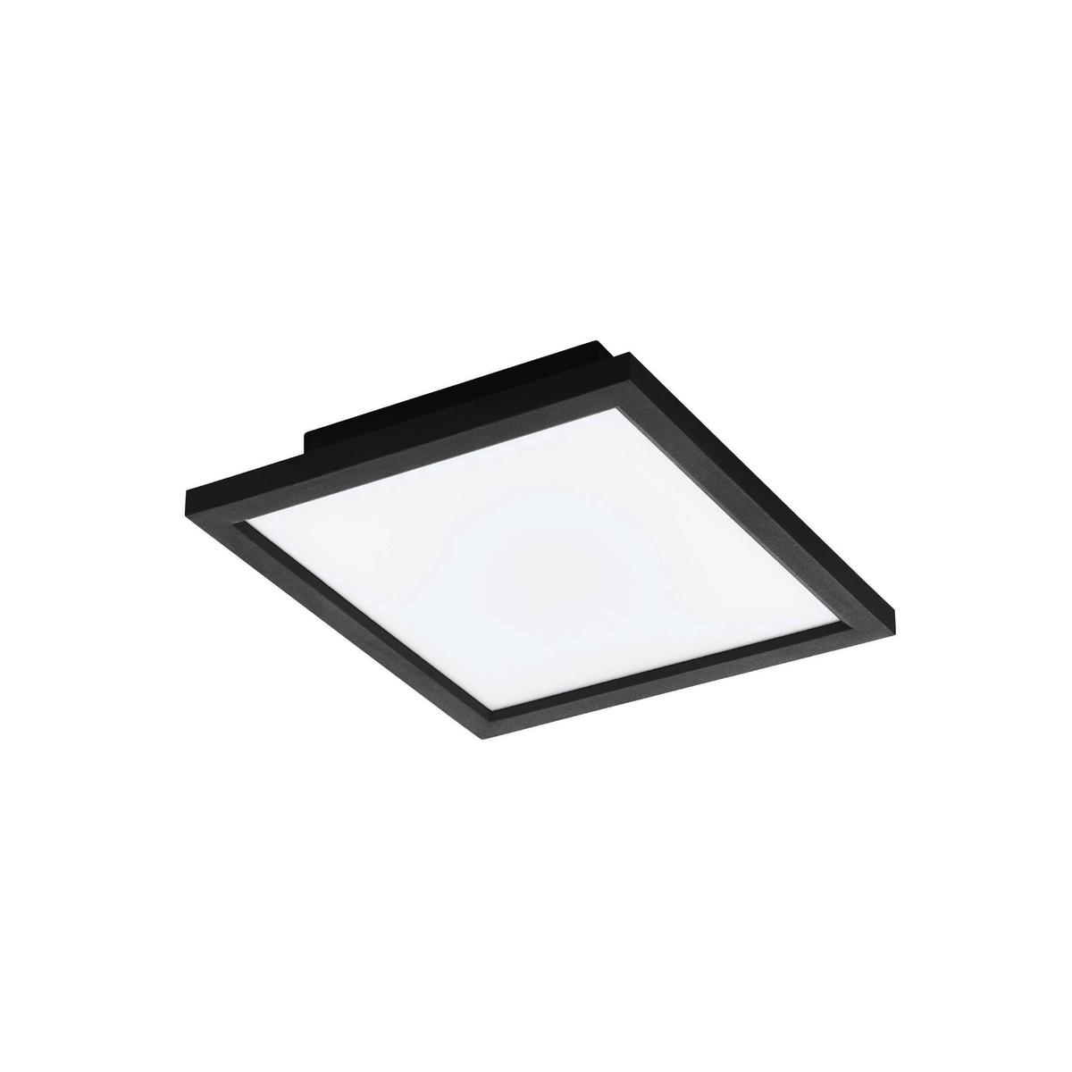Deckenleuchte Schwarz max. 15,3 Watt - Schwarz, Basics, Metall (30/30/5cm) - Eglo