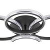 LED-TAKLAMPA MAXI - kromfärg/svart, Modern, metall/plast (62/46/9cm) - Mömax
