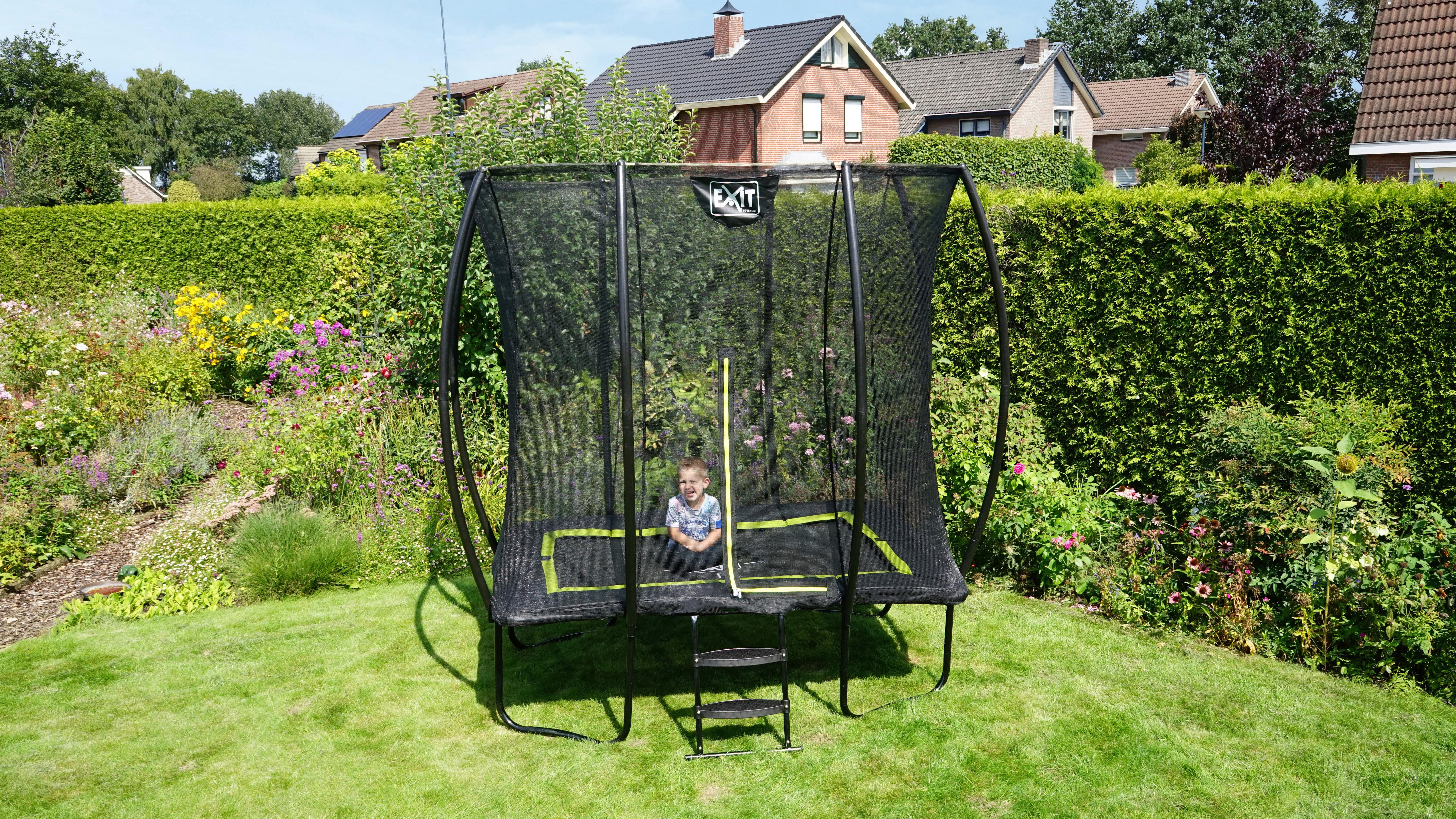 Trampolin Exit Silhouette, 244x366cm - črna, Konvencionalno, kovina (244/274/366cm) - EXIT Toys