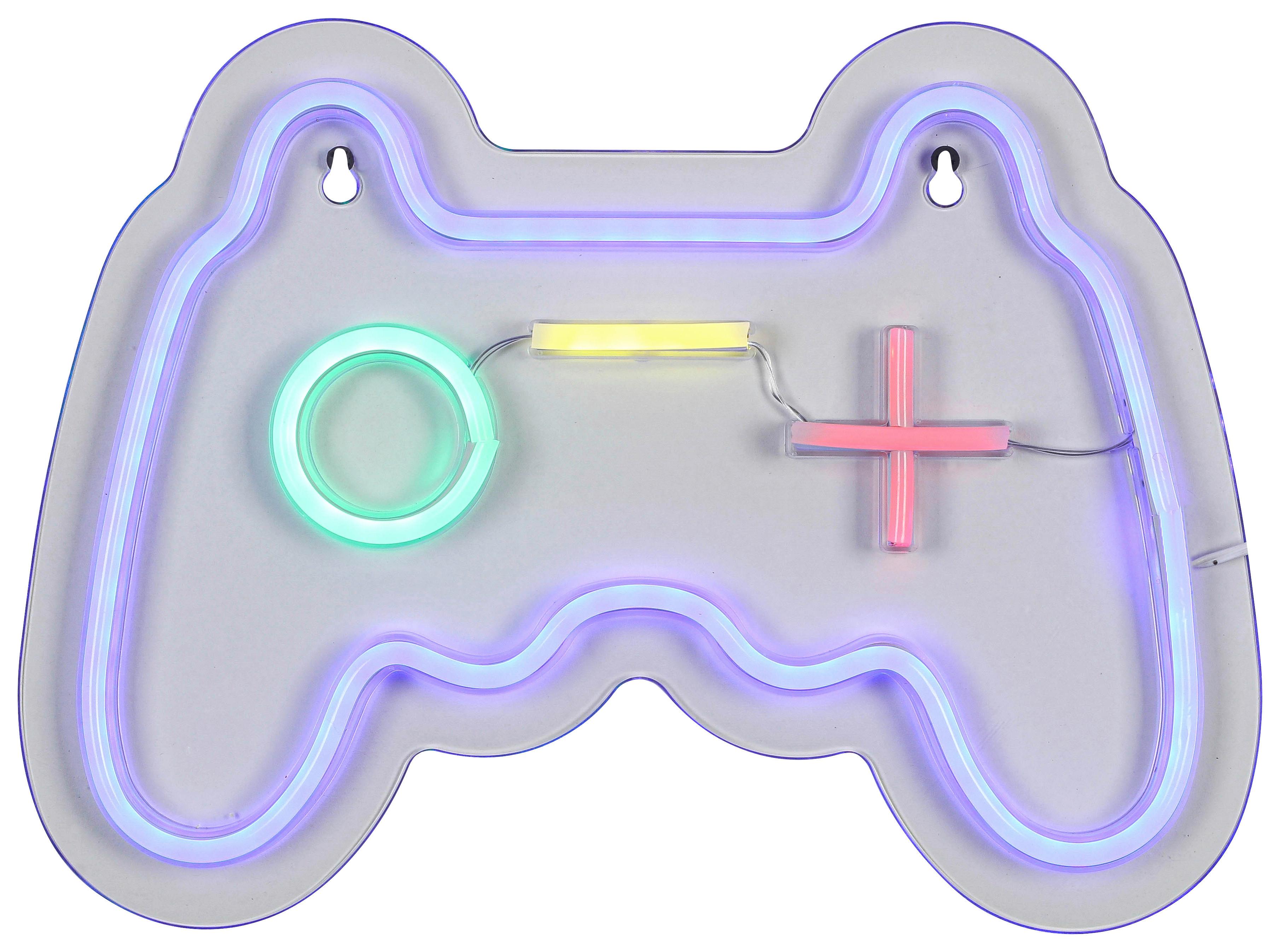 LED-DEKORATIONSLAMPA SPIELI - vit/transparent, Modern, plast (30/22/1,3cm) - Mömax