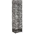 Stehleuchte Rotin - Dunkelbraun, Holz/Metall (30/18/110cm) - Mömax modern living