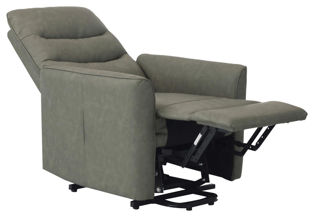 Tv-fotelj Bishop, Zelena, Videz Usnja, Relax Funkcija - črna/zelena, Konvencionalno, kovina/tekstil (76/105/88cm) - Modern Living