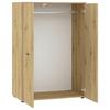 GARDEROB KIVO -BASED- - ek Artisan/svart, Modern, trämaterial/plast (90/129,8/52,1cm) - Based