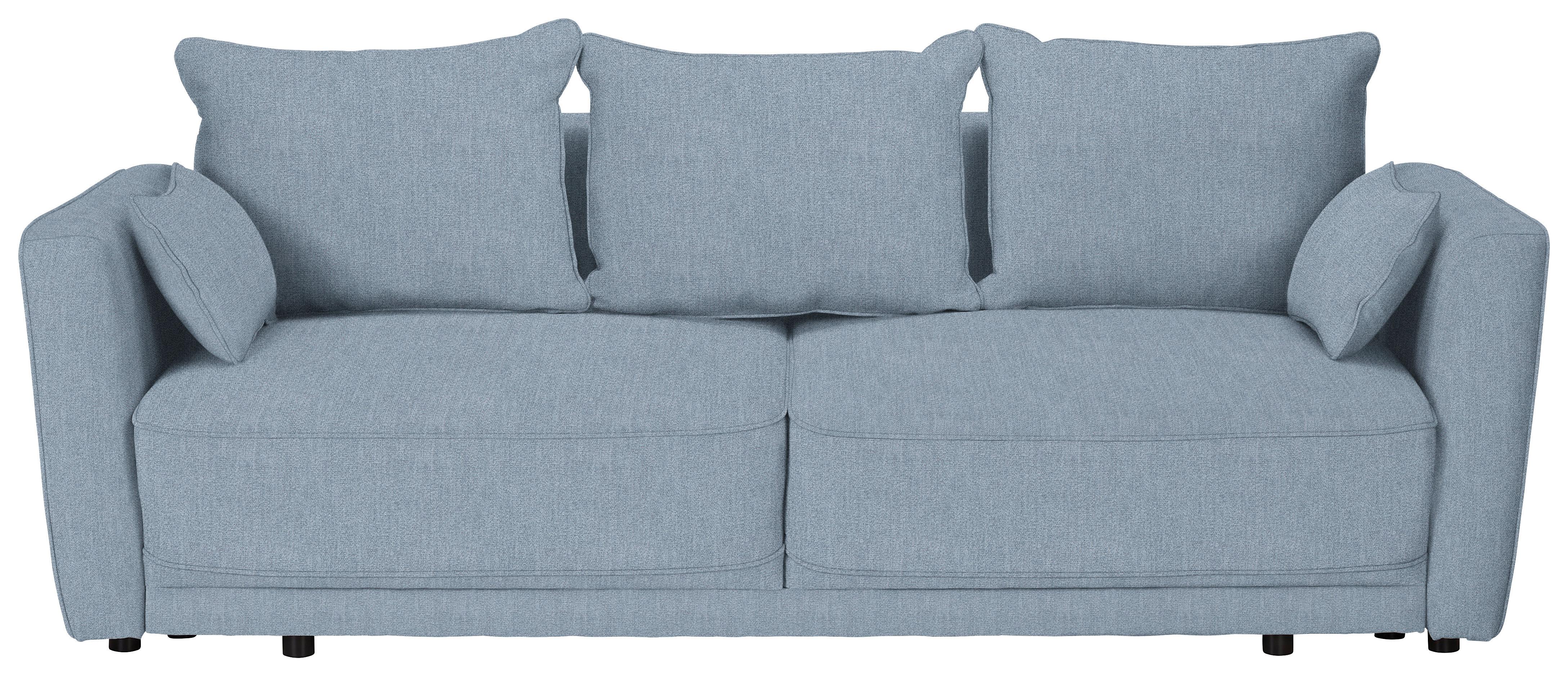 Bettsofa in Blau - Blau/Beige, Modern, Kunststoff/Textil (238/90/104cm) - Modern Living
