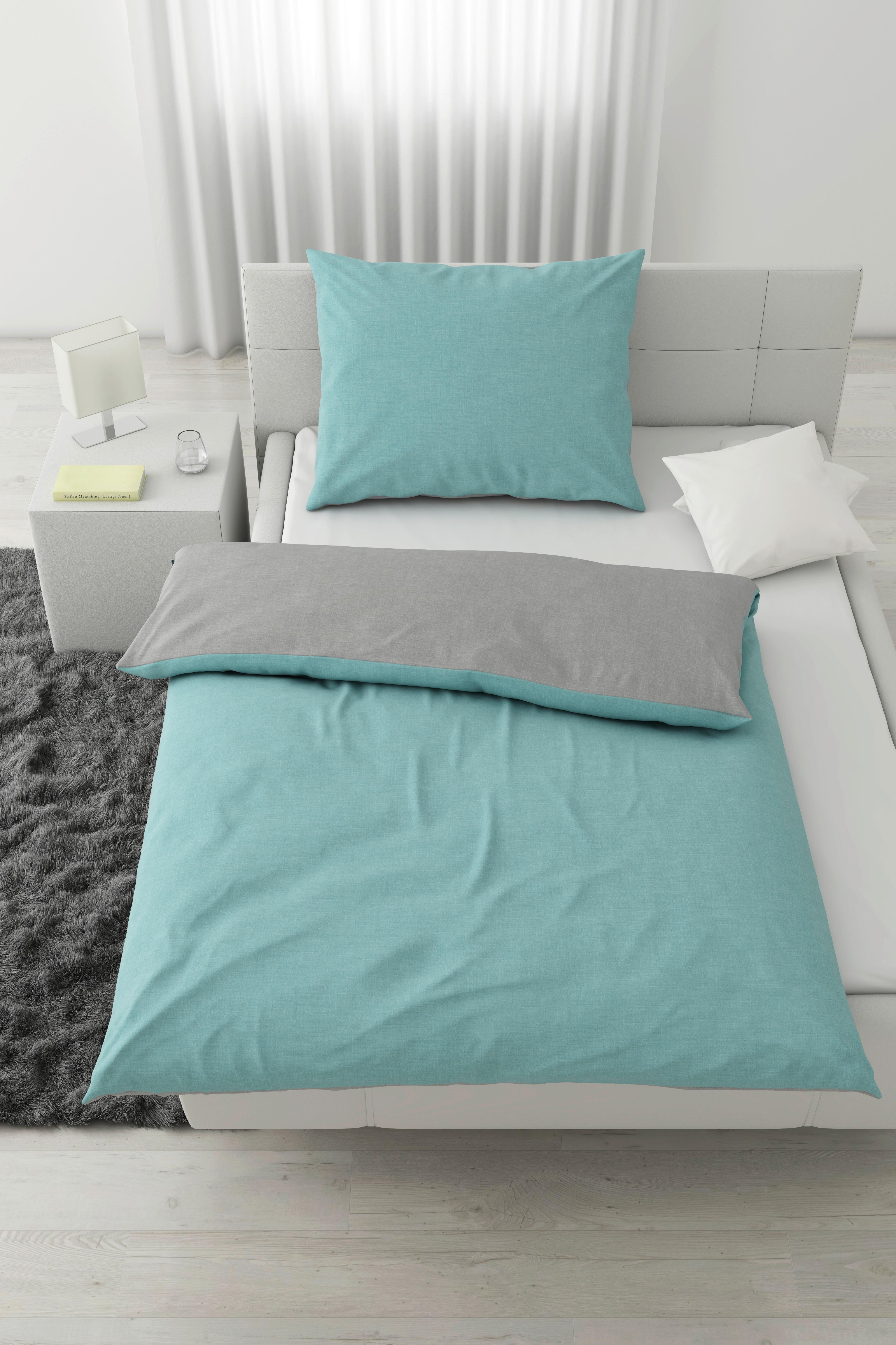 Ágyneműhuzat-garnitúra Noah - világoskék, textil (140/200cm) - Modern Living