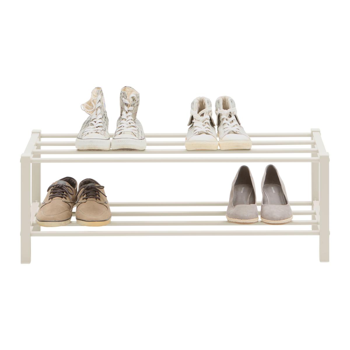 Schuhregal Benny Kaschmirfarben - Kaschmir, Modern, Metall (80/27/28,5cm) - Based