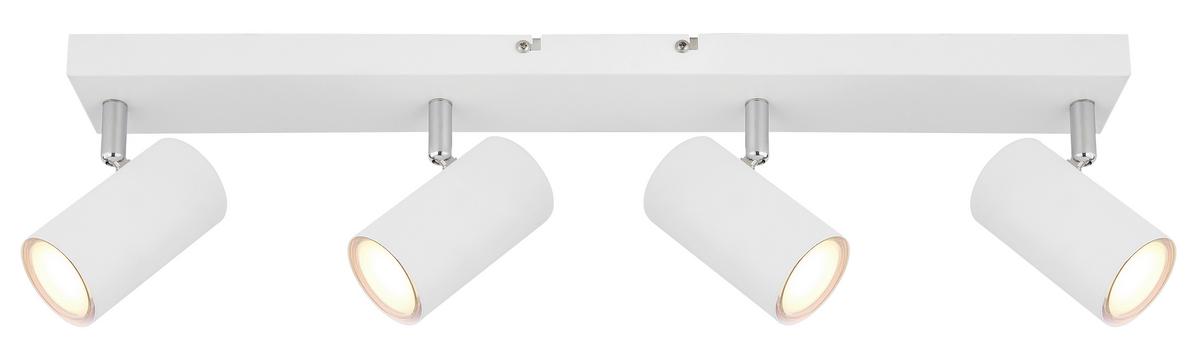 Reflektor Robby - bela, Design, kovina (56/6/12cm) - Globo