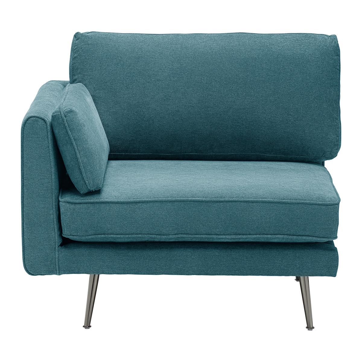 Wohnlandschaft grün, "Dunja" - Grau/Grün, Modern, Holz/Textil (295/89/161cm) - Bessagi Home