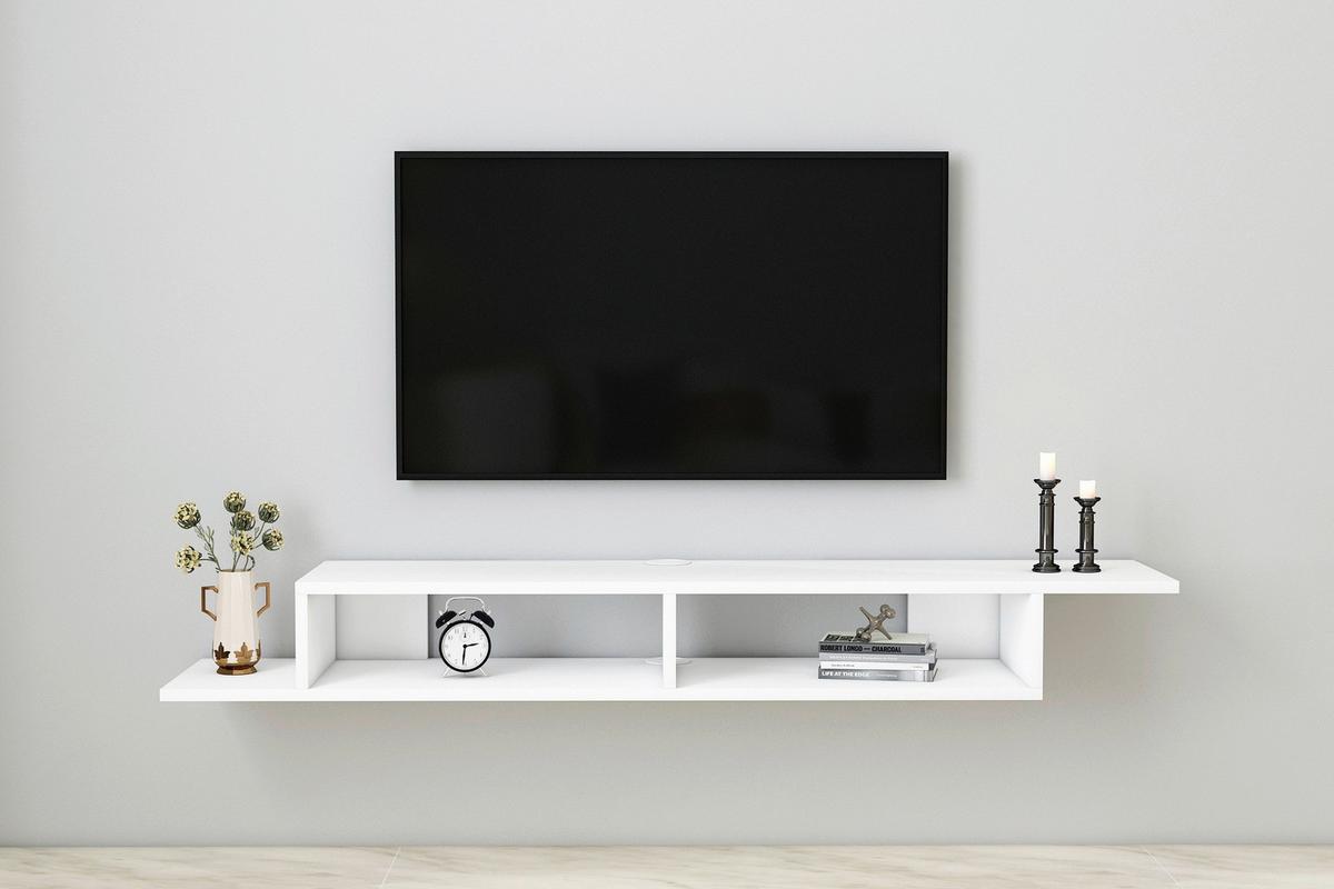 WANDBOARD ARTEMIS TV-WANDREGAL - Weiss, Design, Holzwerkstoff (149/16,4/29,6cm) - Livetastic