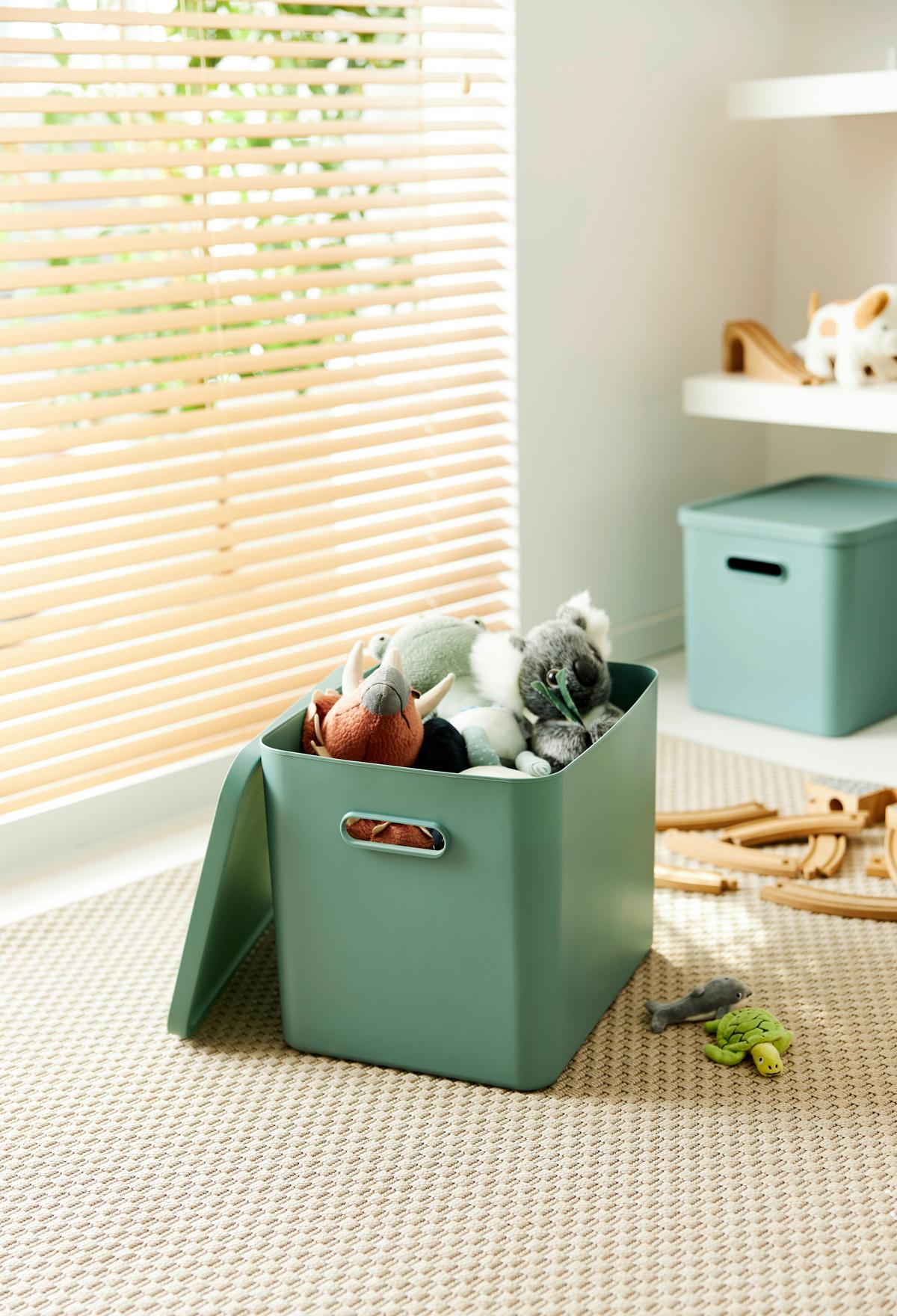 POJEMNIK DO PRZECHOWYWANIA 1063105092 - miętowy, Konventionell, tworzywo sztuczne (37/29/29.5cm) - Rotho