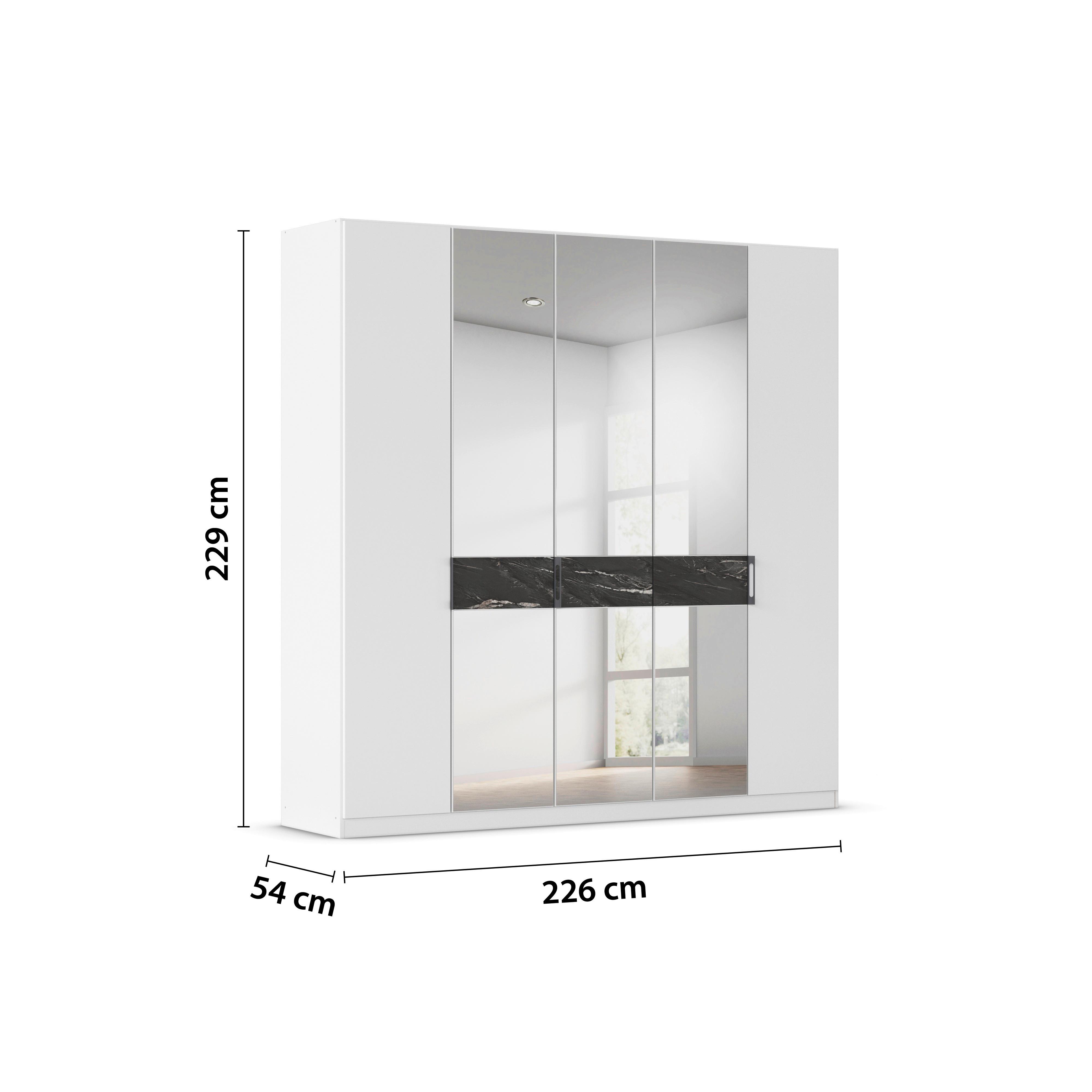 DULAP USI ROTATIVE VERSITY-D - argintiu/alb, Trend, material pe bază de lemn (226/229/54cm) - James Wood