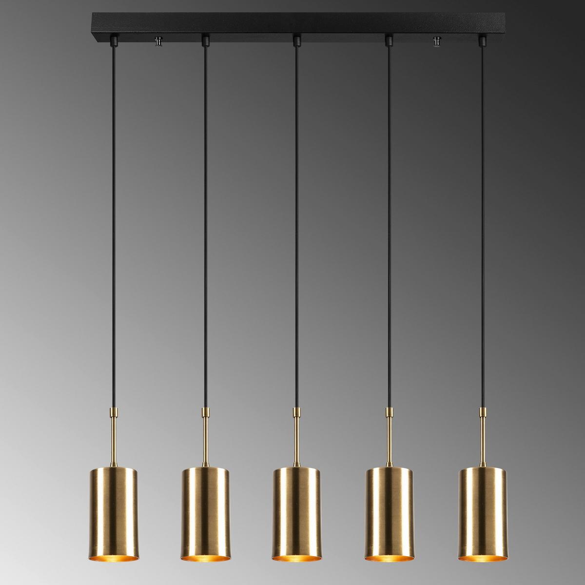 LAMPA SUFITOWA 3808007602 - kolor złoty, Trend, metal (120/79/9cm) - P & B