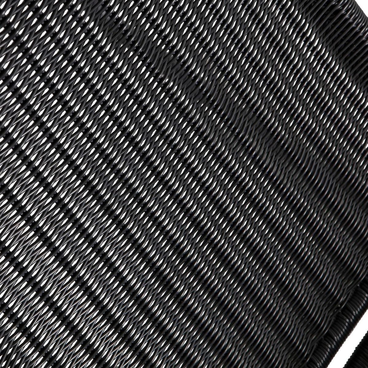 Schaukelstuhl Tom Schwarz - Schwarz, Design, Textil/Metall (51/97/95cm) - Gardenson