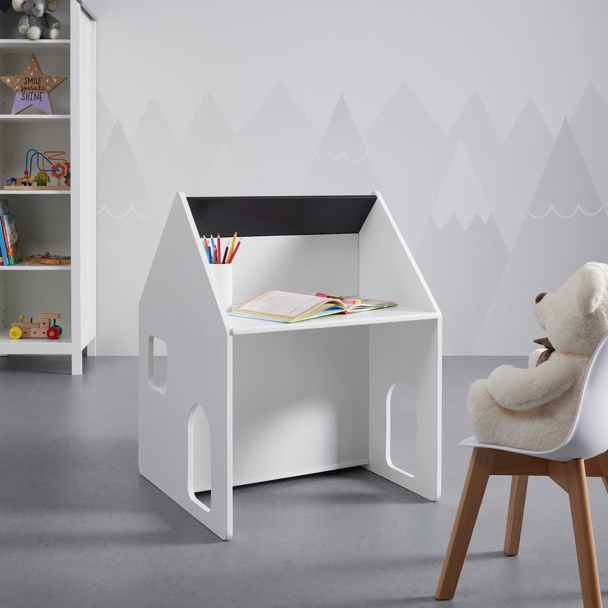 Spielhaus July Weiß MDF - Weiß, MODERN (60/80/60cm) - Bessagi Kids