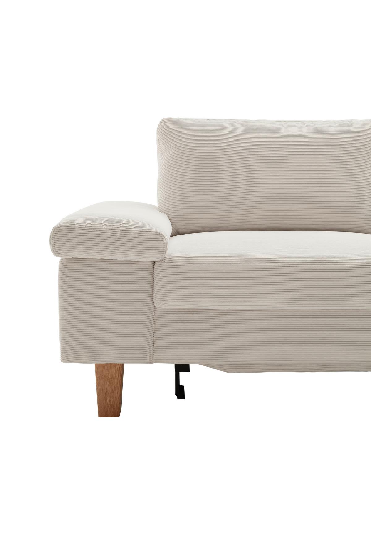 Wohnlandschaft Corvara Weiß - Weiß, KONVENTIONELL, Holz/Holzwerkstoff (286/86/220cm) - Premium Living