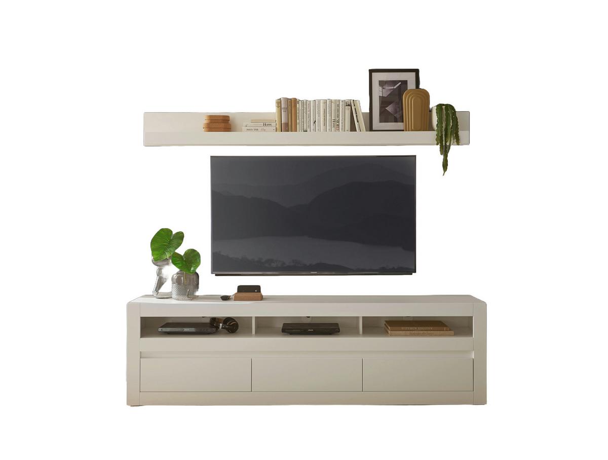 WOHNWAND CHESTER - Eichefarben/Silberfarben, Design, Holzwerkstoff/Kunststoff (217/170/42cm) - MID.YOU