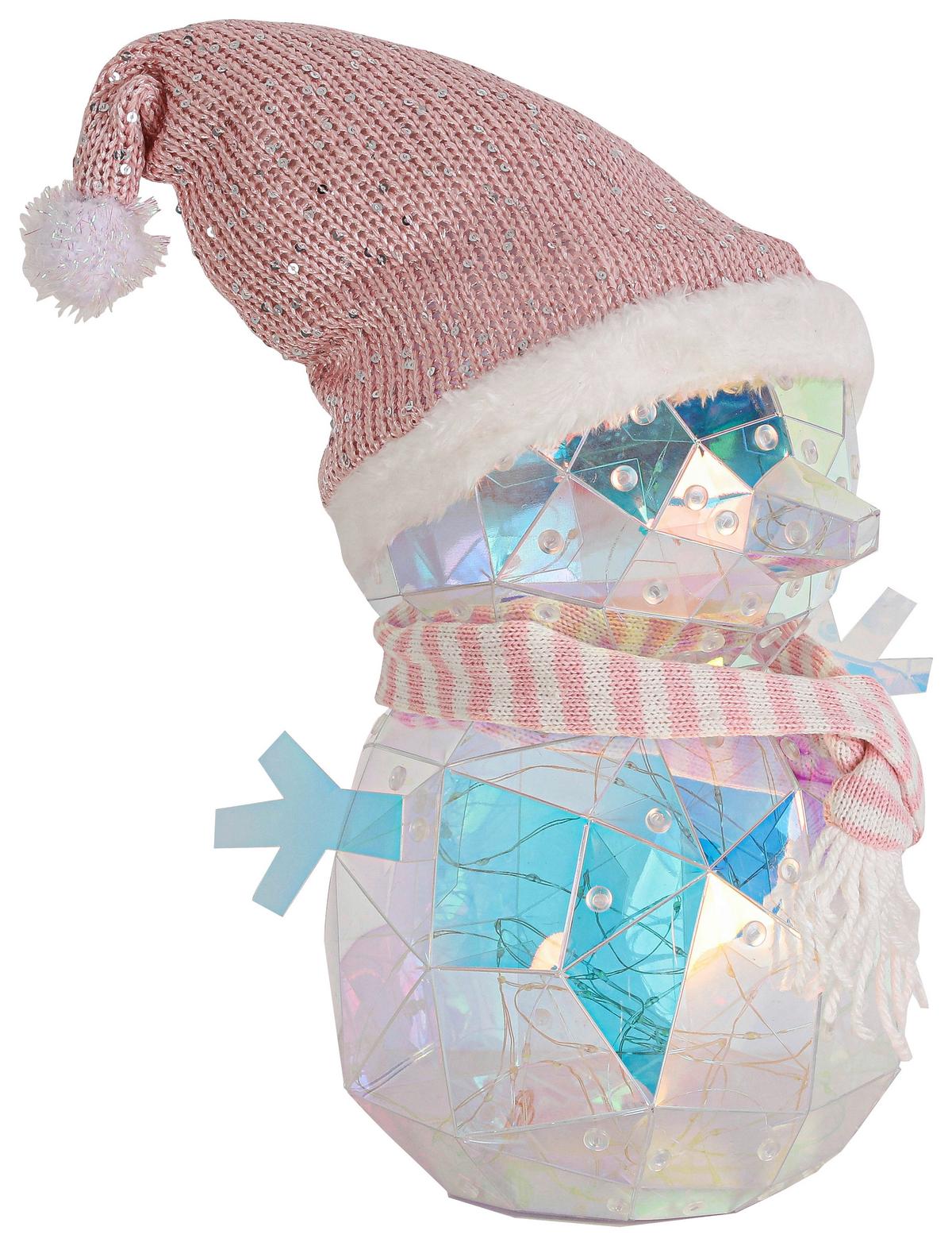 LED-Dekoleuchte Snoi Multicolor max. 6 Watt - Transparent/Rosa, MODERN, Kunststoff/Textil (17/24/37cm) - Modern Living