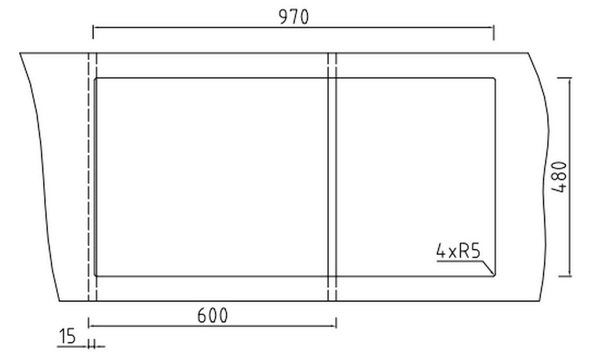 Spüle 50920213 Weiß - Weiß, Keramik (100/51cm) - Systemceram