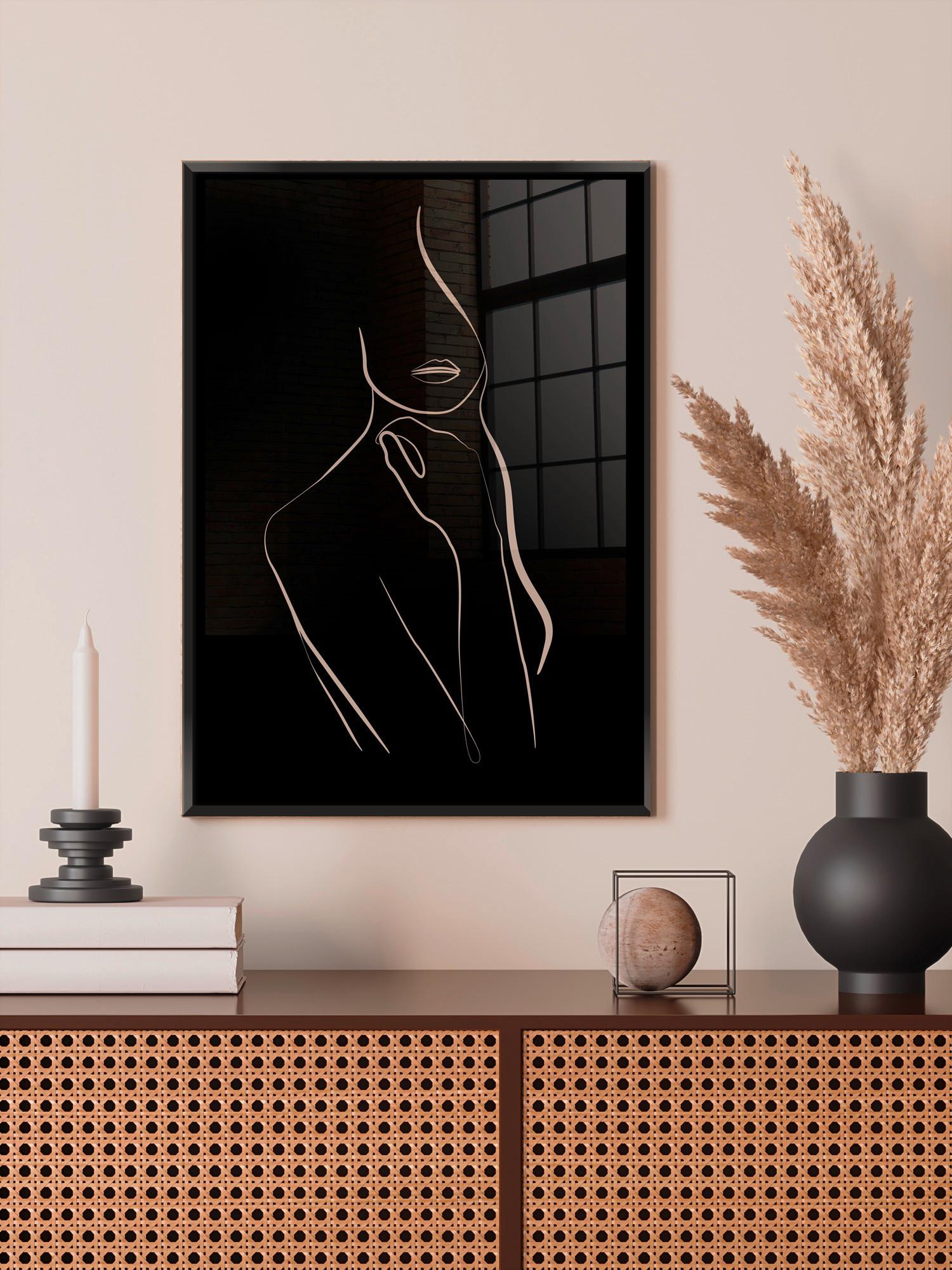Bild Image in Schwarz/Weiß ca. 30x40cm - Schwarz/Weiß, Holzwerkstoff/Papier (30/40cm) - Modern Living