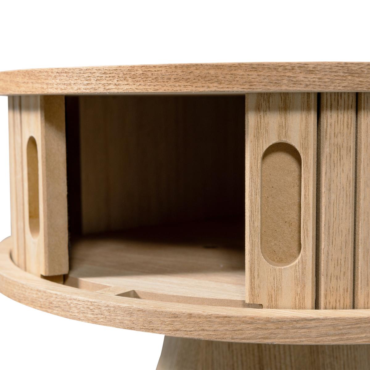 Nachttisch Karri Holz - Naturfarben, Design, Holz/Holzwerkstoff (38/38/46cm) - Livetastic