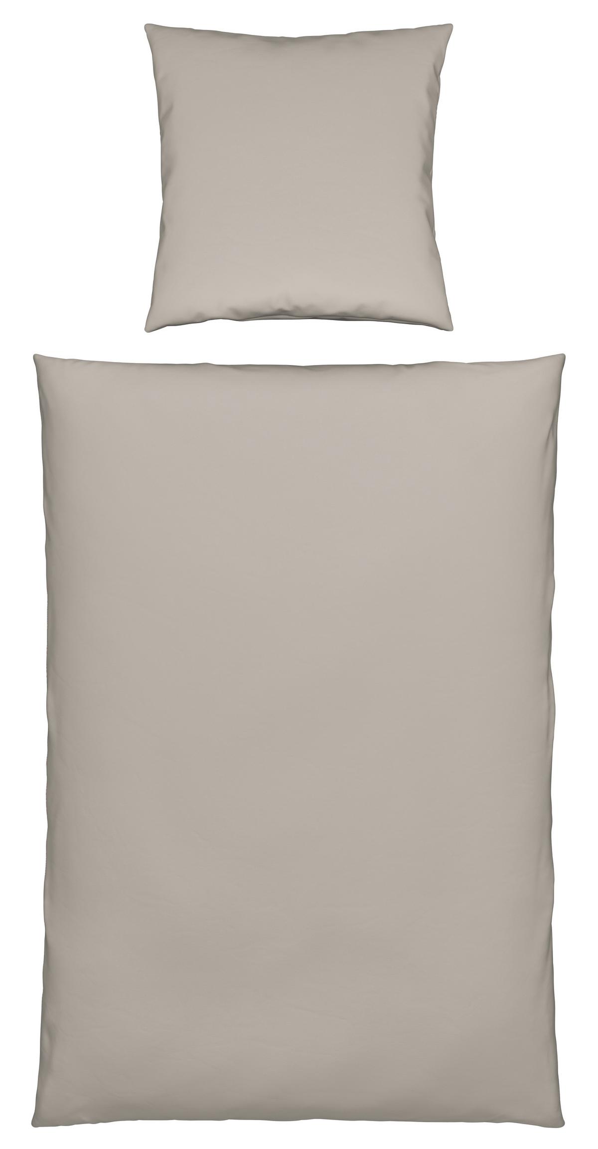 Bettwäsche Bio-Anna Beige ca. 135x200cm - Beige, Natur, Textil (135/200cm) - ecoTree
