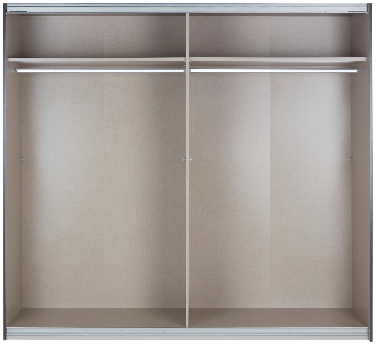 Ormar S Kliznim Vratima Feldkirch - siva visoki sjaj/tamno siva, Moderno, staklo/drvni materijal (225/210/62cm) - Modern Living