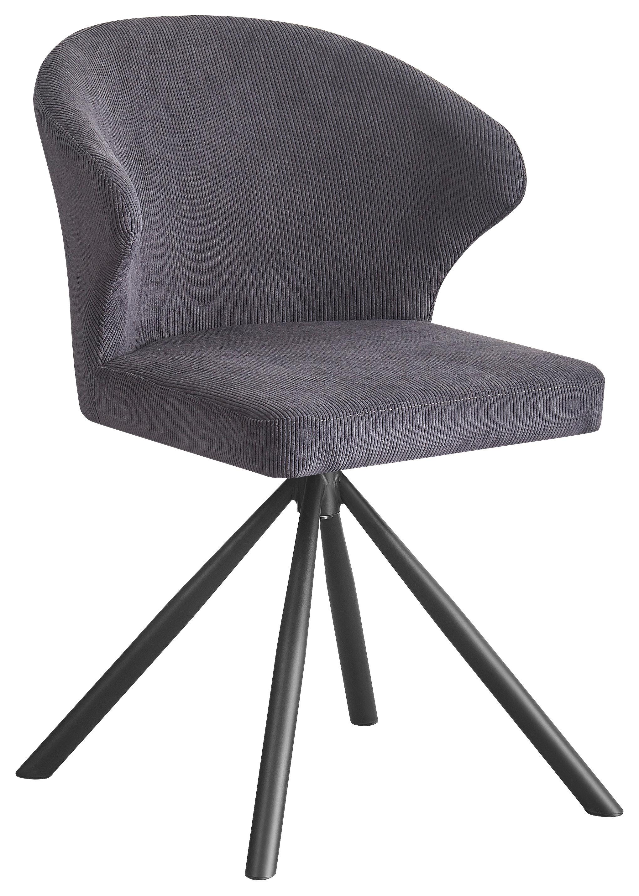 STOL JANA -BASED- - mörkgrÄ/svart, Lifestyle, metall/textil (55/82/58cm) - Based