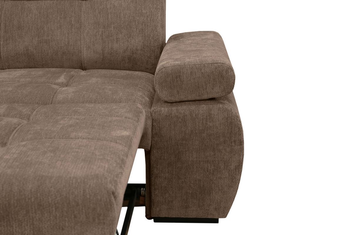Kutna Garnitura Vegas - smeđa/crna, Design, drvo/tekstil (173/294cm) - Modern Living