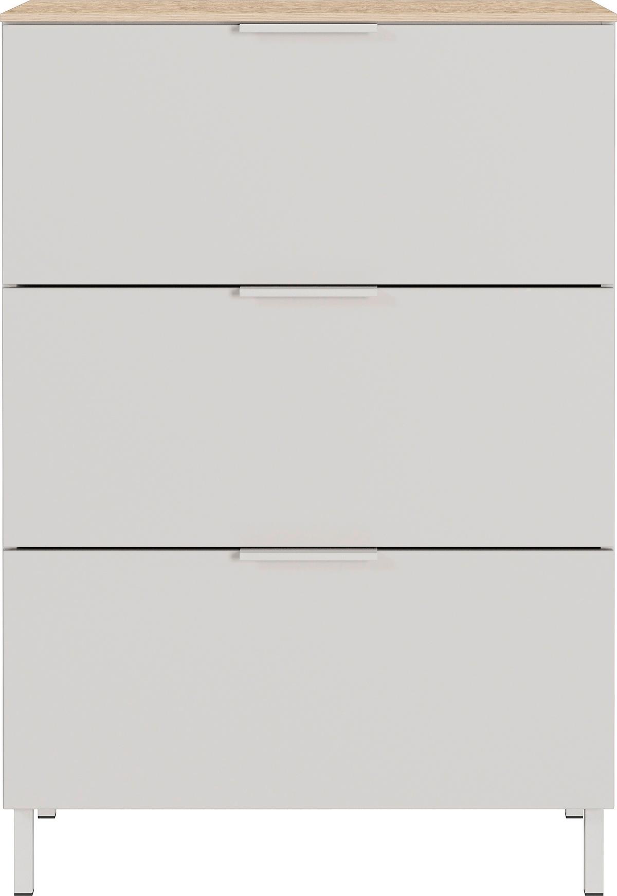 Kommode Gw-Savoca - Kaschmir/Eichefarben, Modern, Holzwerkstoff/Metall (68/98/40cm) - Mömax