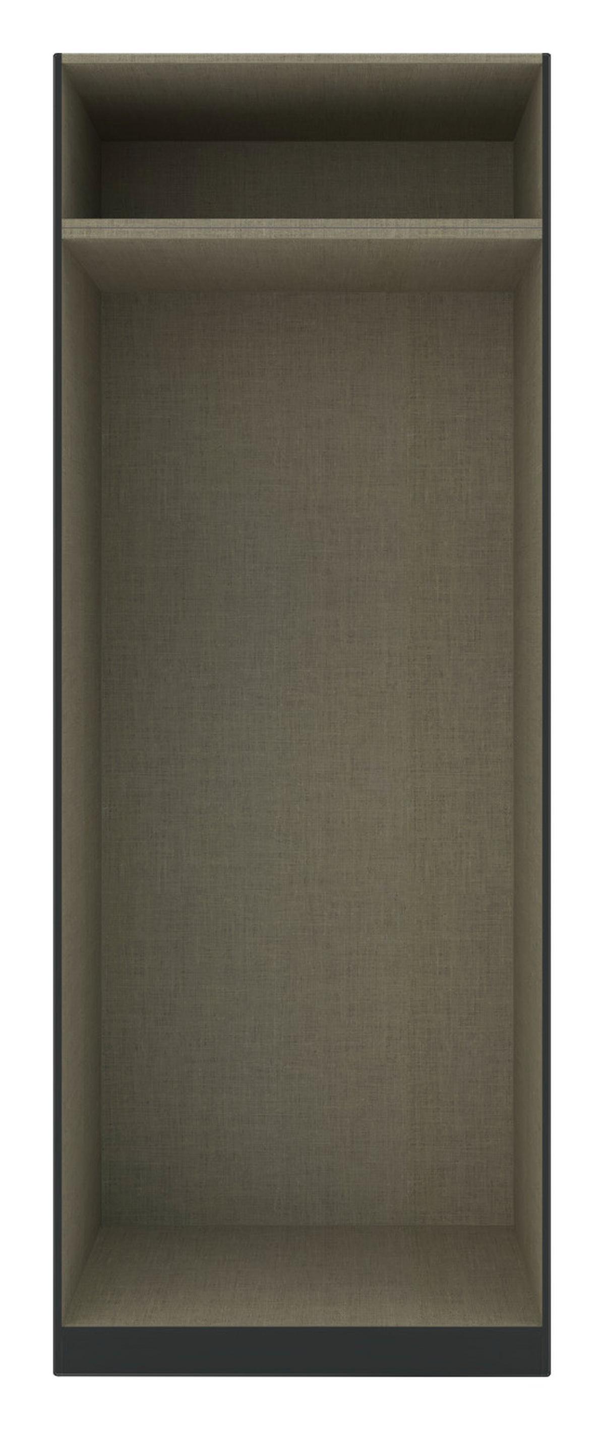 Corp dulap de haine cu 2 uși Unit - antracit, Modern, material pe bază de lemn (91,1/242,2/56,5cm) - Ondega