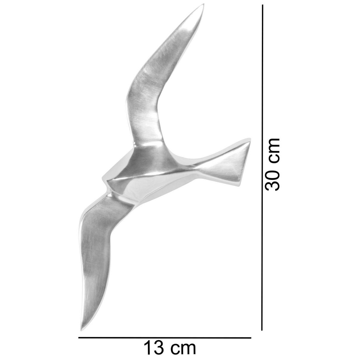 Wanddeko Wohnling Silberfarben - Silberfarben, MODERN, Metall (13/30/3cm) - MID.YOU