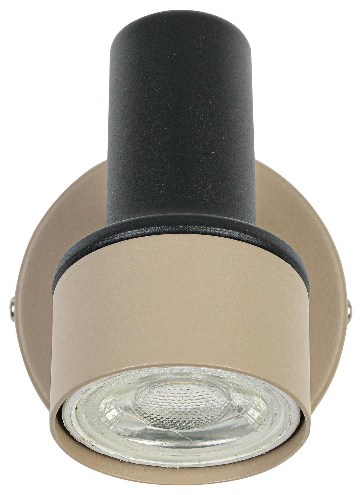 Reflektor Simba - črna/peščene barve, Romantika, kovina/umetna masa (10,8/8/9,7cm) - Mömax