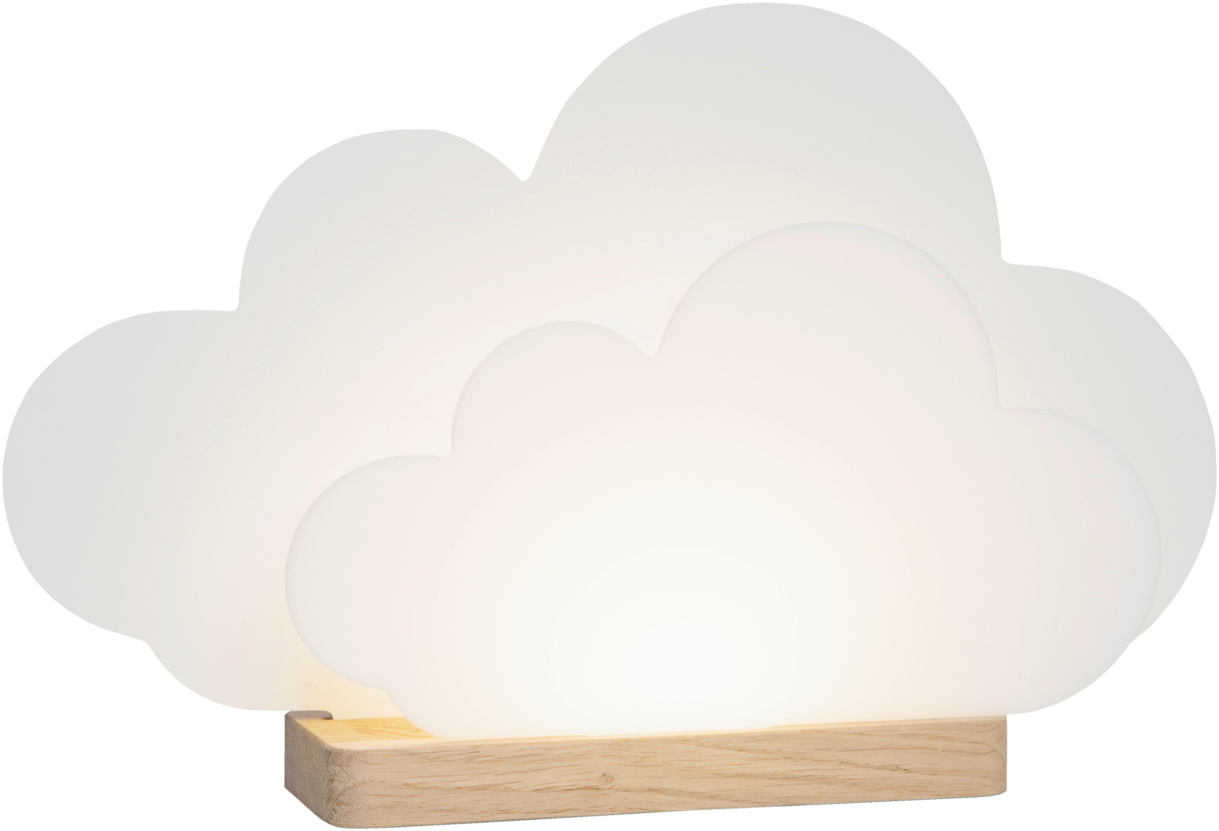 LAMPA STOŁOWA DZIECIĘCA 139219 - biały, Basics, tworzywo sztuczne/drewno (20/35/7cm)