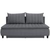Boxspring Sofa Marino - tamno siva/crna, Moderno, tekstil/drvo (208/102/96cm) - Best Price
