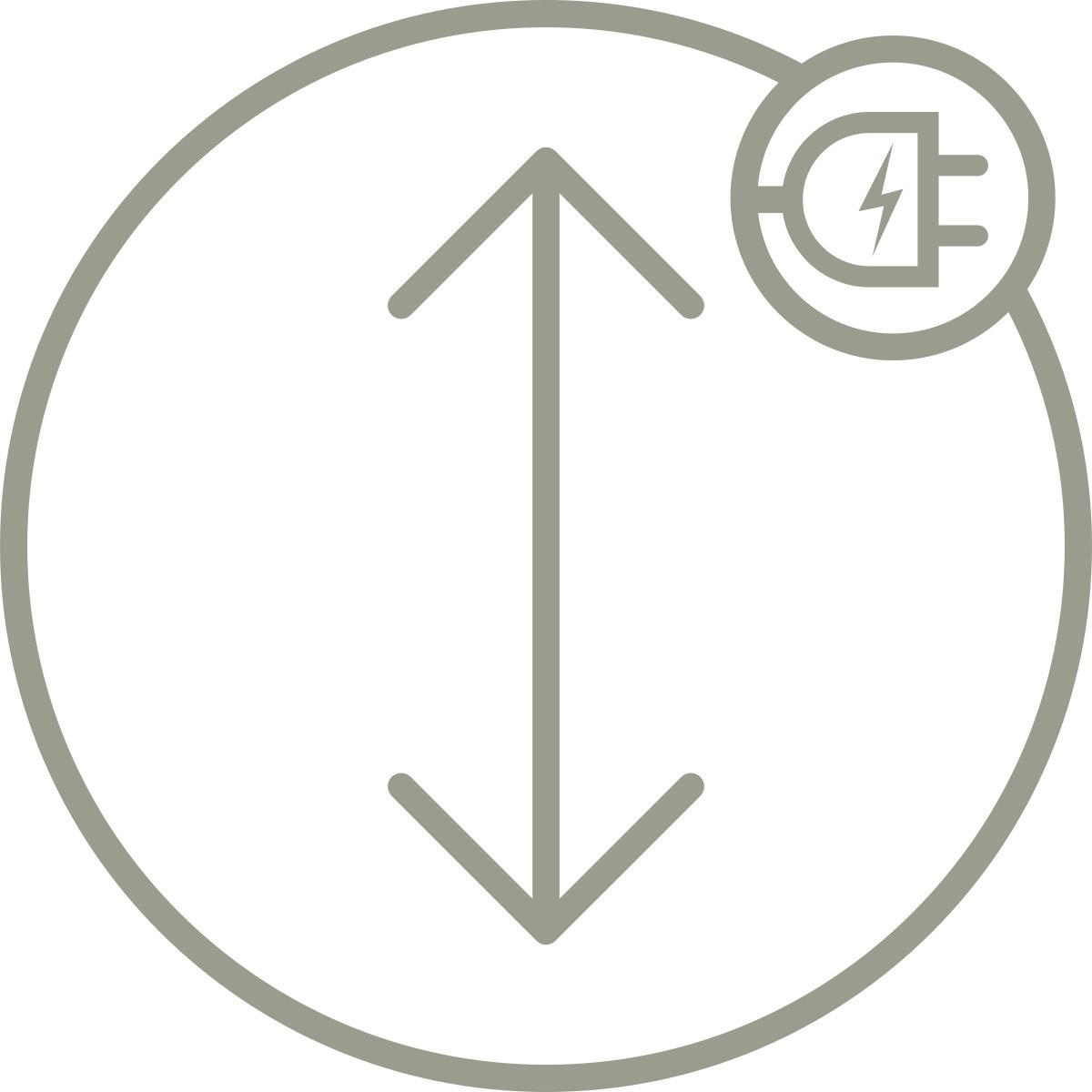 Íróasztal Állítható Emil - fekete/Artisan tölgy, Modern, faalapú anyag/fém (120/72-118/60cm) - Mömax