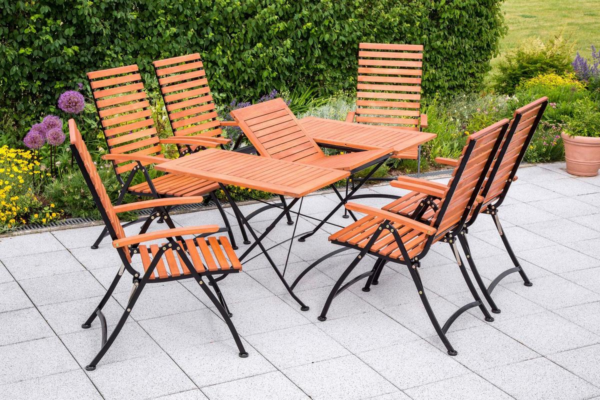 Vrtna Ganitura Eucalyptus, 7-Delna - črna/naravne barve, Konvencionalno, kovina/les - Gardenson