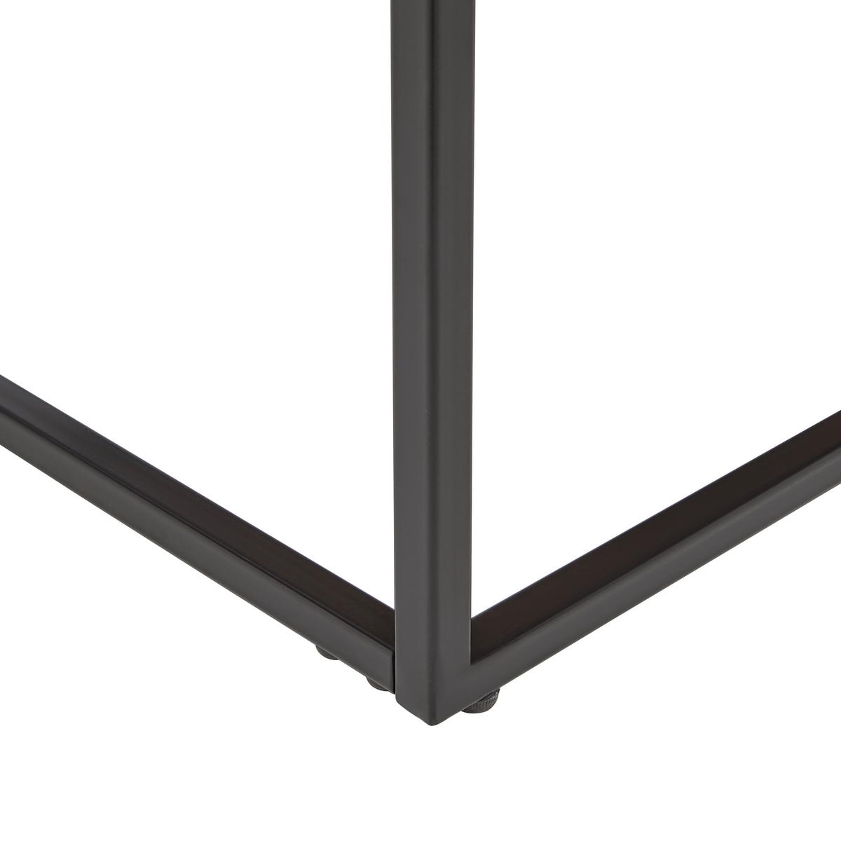 Couchtisch Kenny Eichefarben/Schwarz - Eichefarben/Schwarz, MODERN, Holzwerkstoff/Metall (90/38/40cm) - Mömax