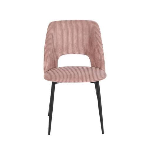 CHAISE ZOE - noir/rose, LIFESTYLE, métal/textile (51/82/57cm) - Mömax