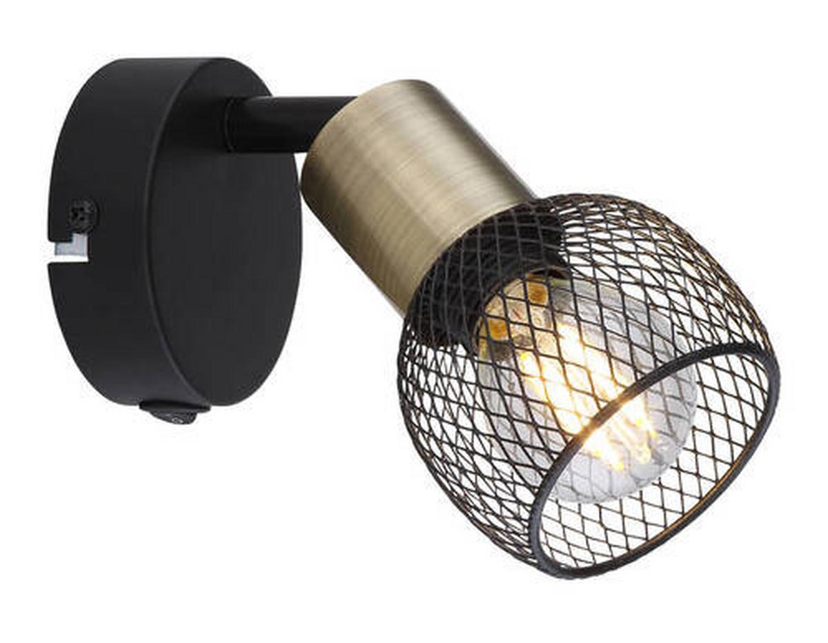 Reflektor 54028-1 Fiastra - crna, Basics, metal (8/9/16,5cm) - Globo