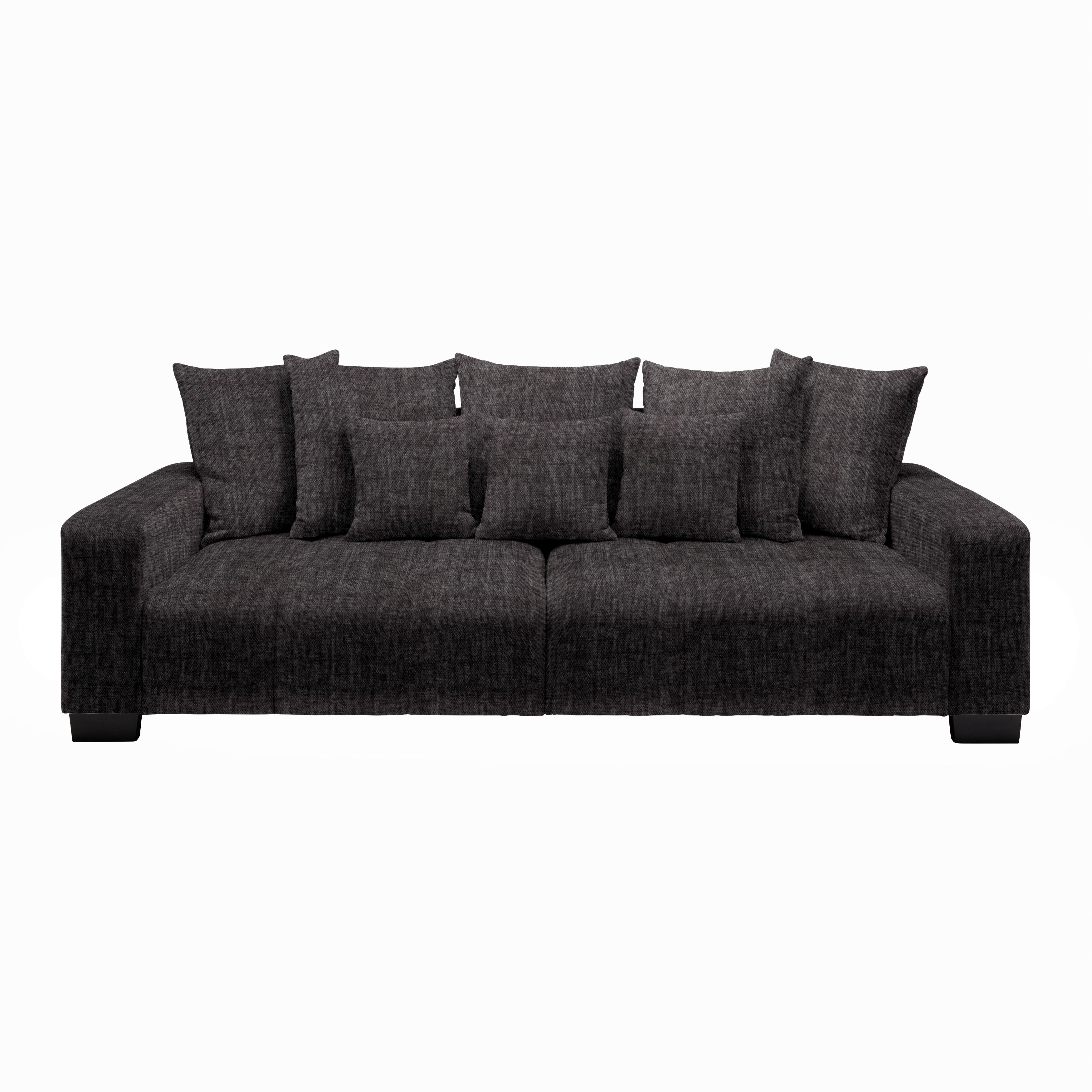 Bigsofa Matteo Graphitfarben - Graphitfarben/Schwarz, MODERN, Holz (246/93/124cm) - Based