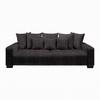 Bigsofa Matteo Graphitfarben - Graphitfarben/Schwarz, MODERN, Holz (246/93/124cm) - Based