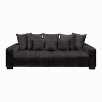 Bigsofa Matteo Graphitfarben - Graphitfarben/Schwarz, MODERN, Holz (246/93/124cm) - Based
