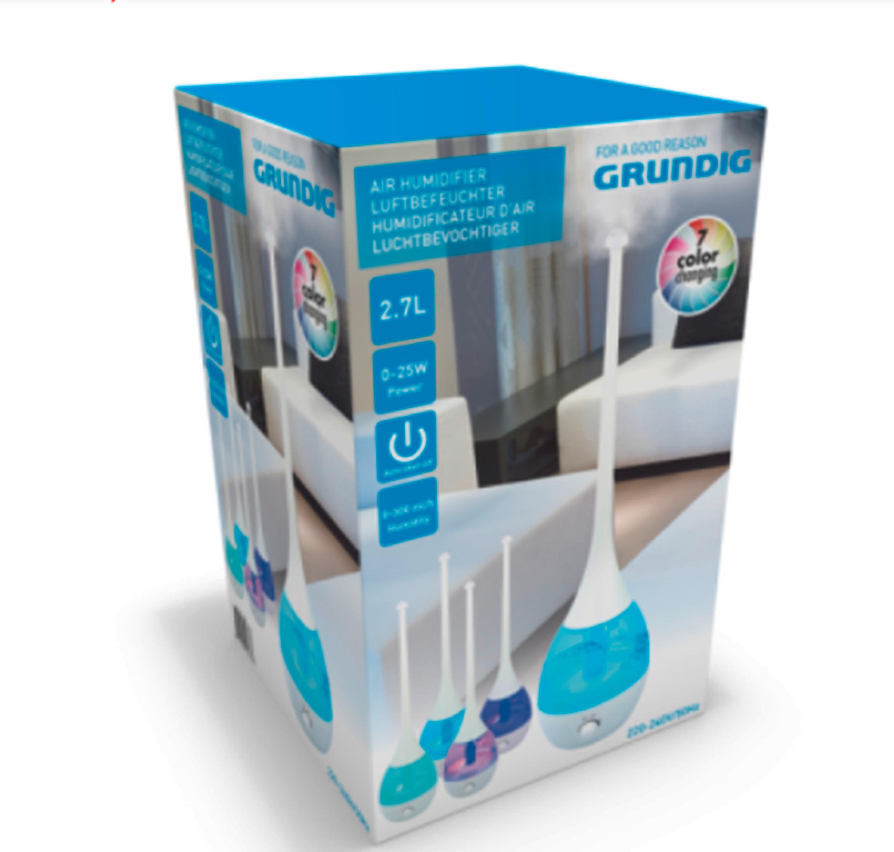 Párásító Grundig - színes/fehér, műanyag (18/41cm)