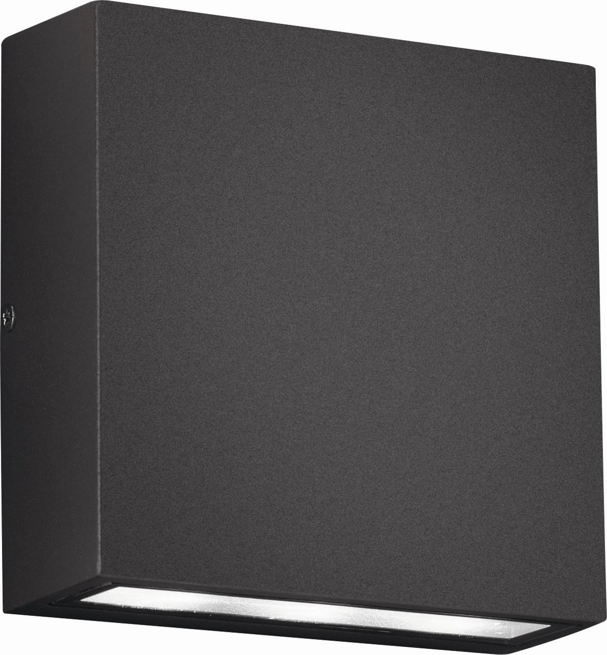 Außenwandleuchte Thames in Anthrazit max. 3 Watt - Anthrazit, Basics, Metall (15/15/5cm) - Trio Leuchten