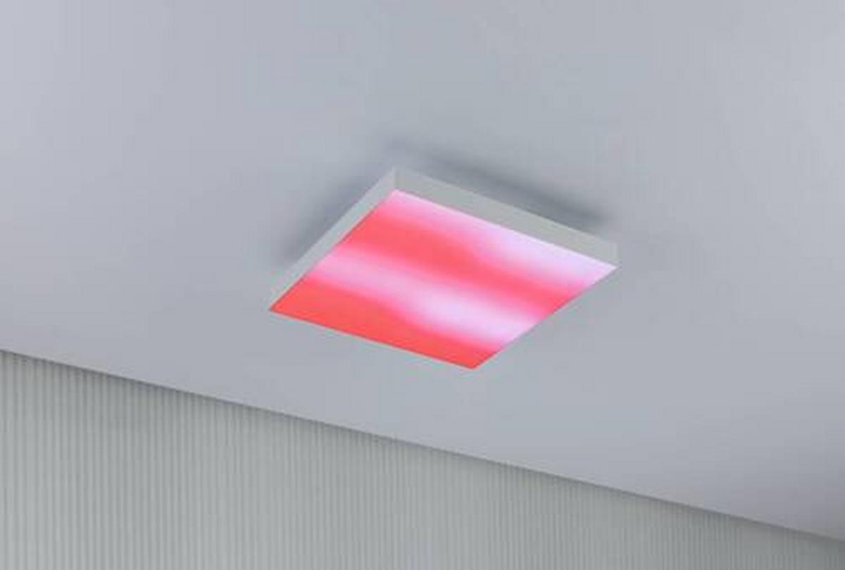 LED-Paneel Verlora Rainbow in Weiß max. 13,2 Watt - Weiß, Basics, Metall (29,5/29,5cm) - Paulmann