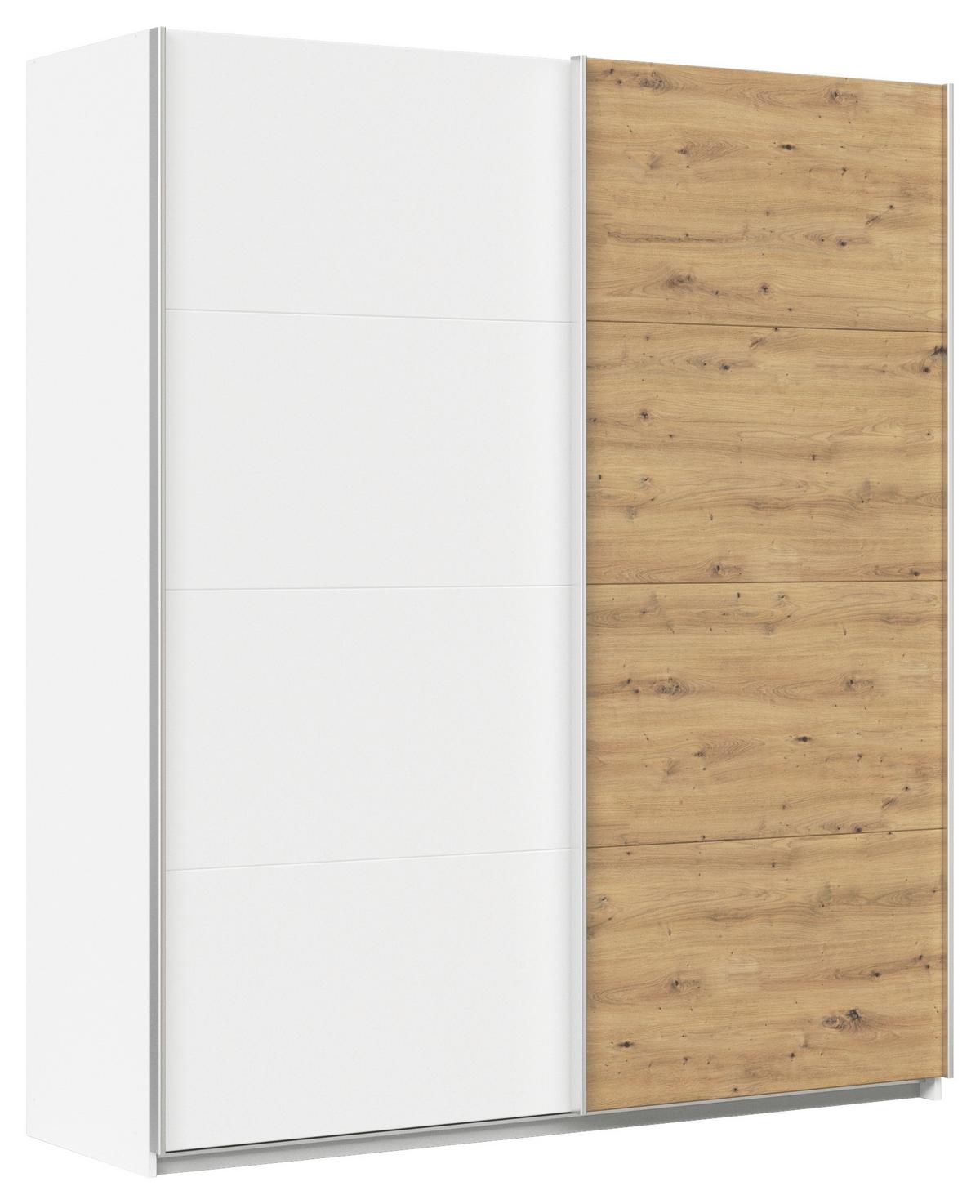 DULAP USI CULISANTE FELDKIRCH - alb/stejar Artisan, Modern, material pe bază de lemn (181/210/62cm)