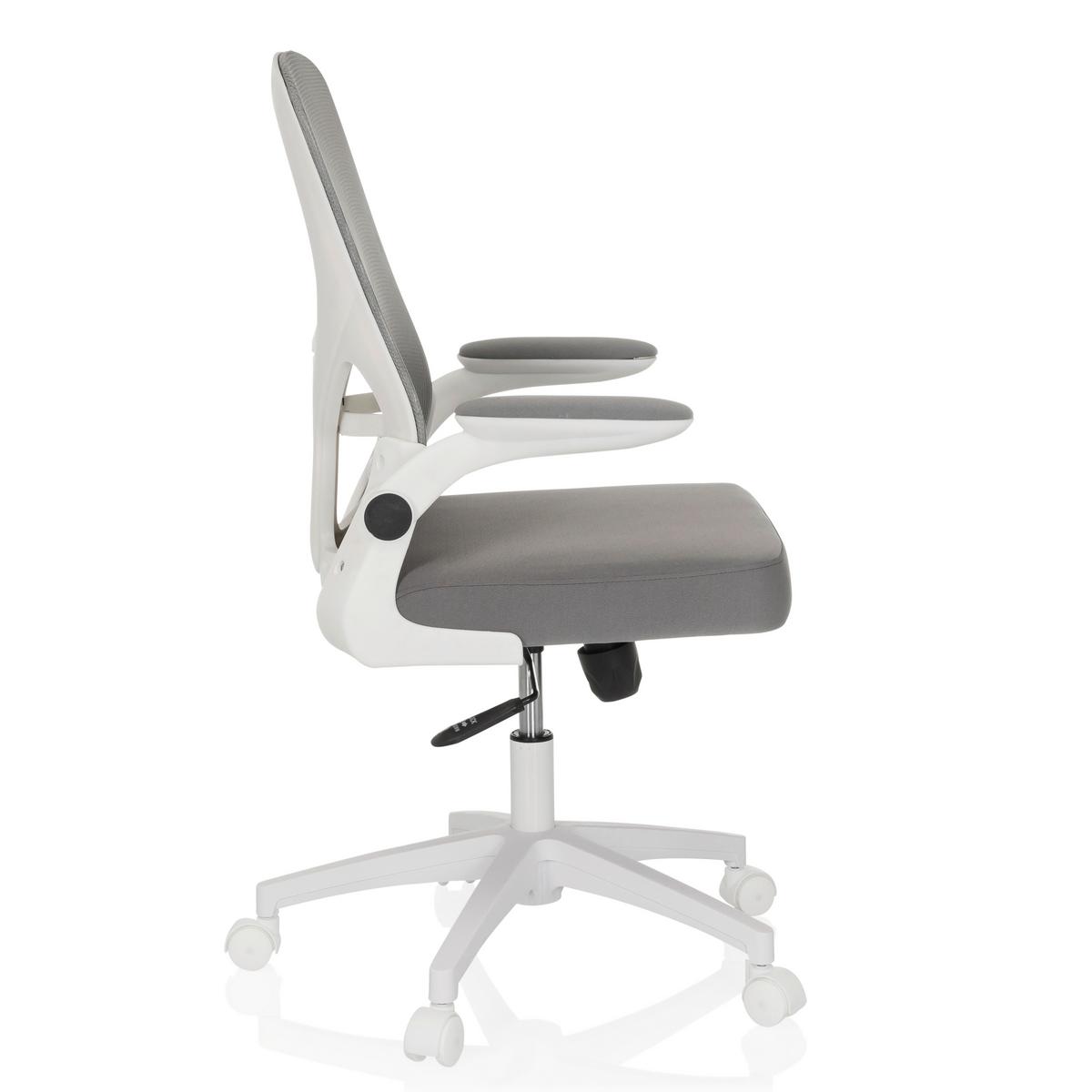 Drehstuhl Belio W Grau/Weiß - Grauweiß/Weiß, MODERN, Kunststoff/Textil (60/95-105/54cm) - MID.YOU