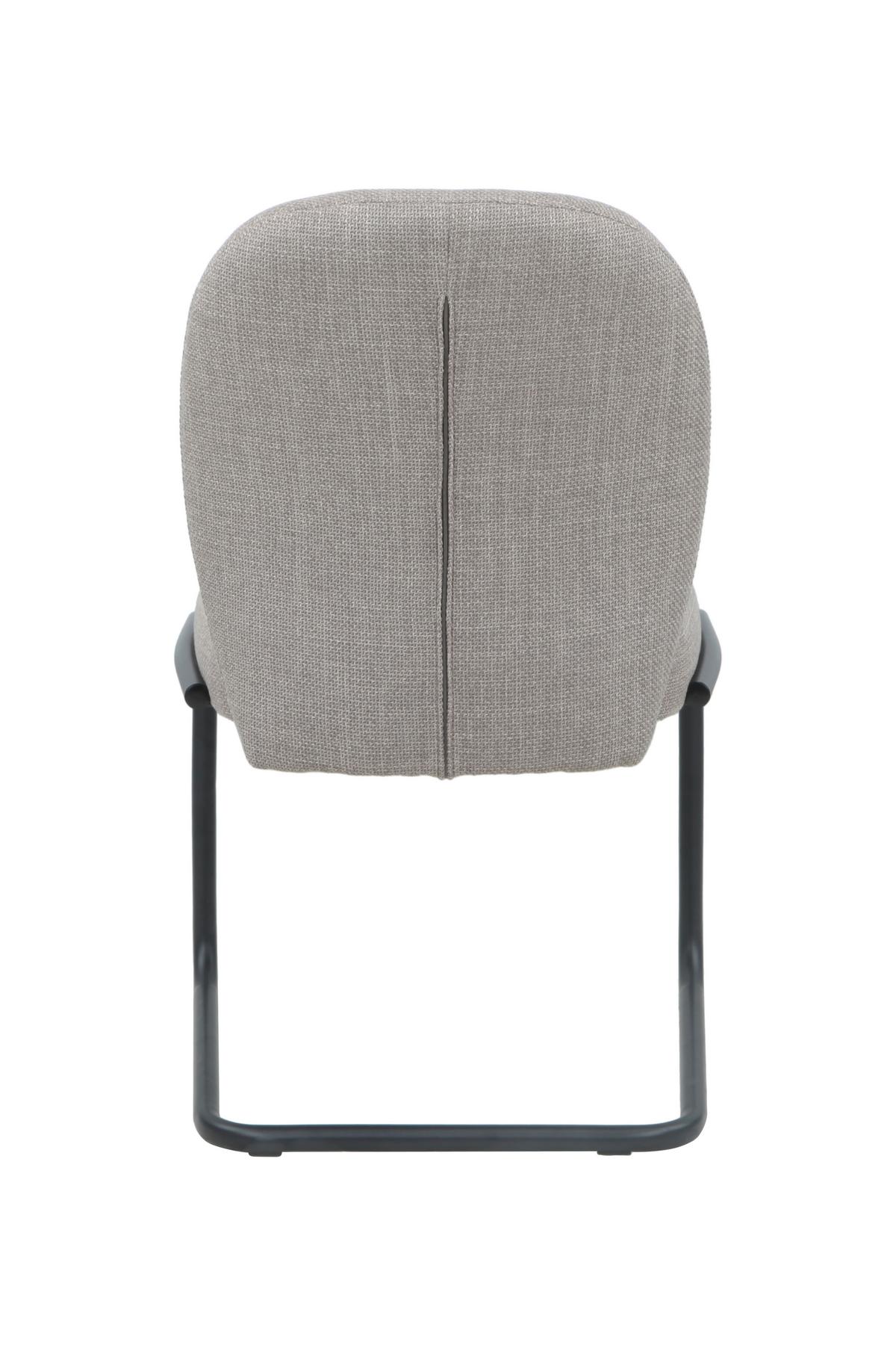 SCHWINGSTUHL-SET KAREN II S 2ER-SET - Schlammfarben/Schwarz, MODERN, Textil/Metall (53/90/62cm) - MID.YOU