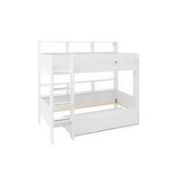 PAT SUPRAETAJAT JUSA - alb/culoare natur, Konventionell, material pe bază de lemn (90/200cm) - Modern Living
