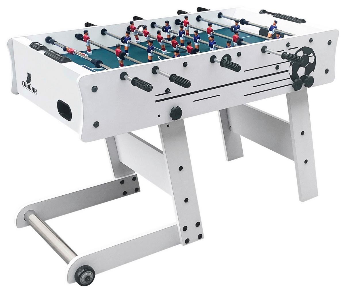 Tischfußball Weiß - Weiß, KONVENTIONELL, Holz/Kunststoff (61/81/122cm) - Ambia Garden